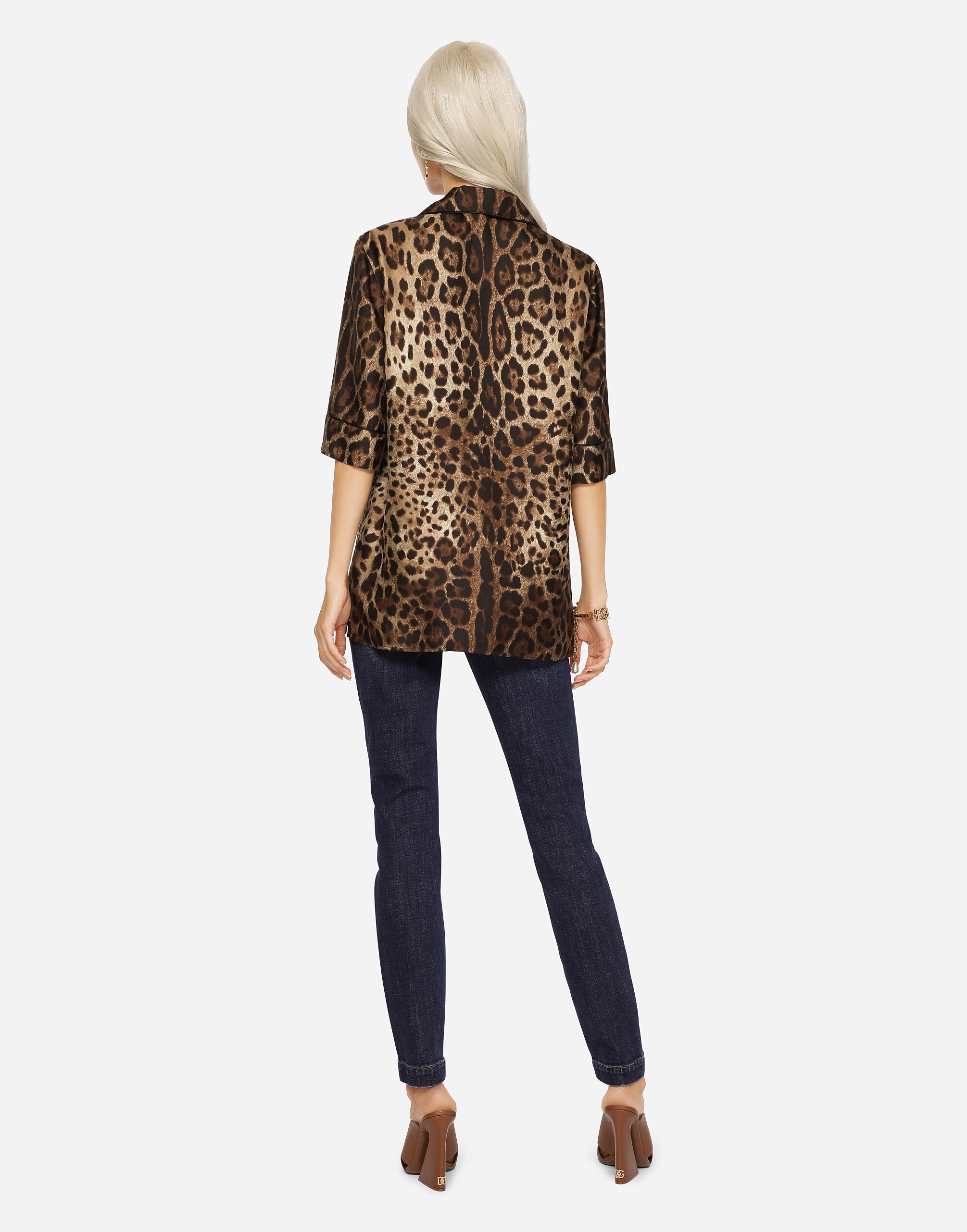 Deep blue denim Audrey jeans in Multicolor for Women Dolce Gabbana