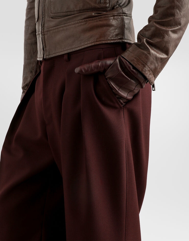 Dolce & Gabbana Wool gabardine trousers Dolce & Gabbana Wool gabardine trousers Multicolor GP166TFU21E