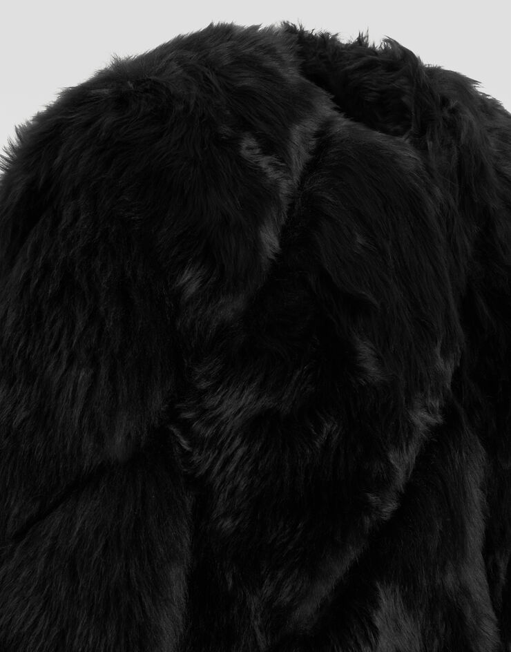 Dolce & Gabbana 羊剪绒大衣 黑 F0X0RFGDD7T