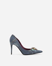 Dolce & Gabbana Patchwork denim pumps Blue CQ0436AY329