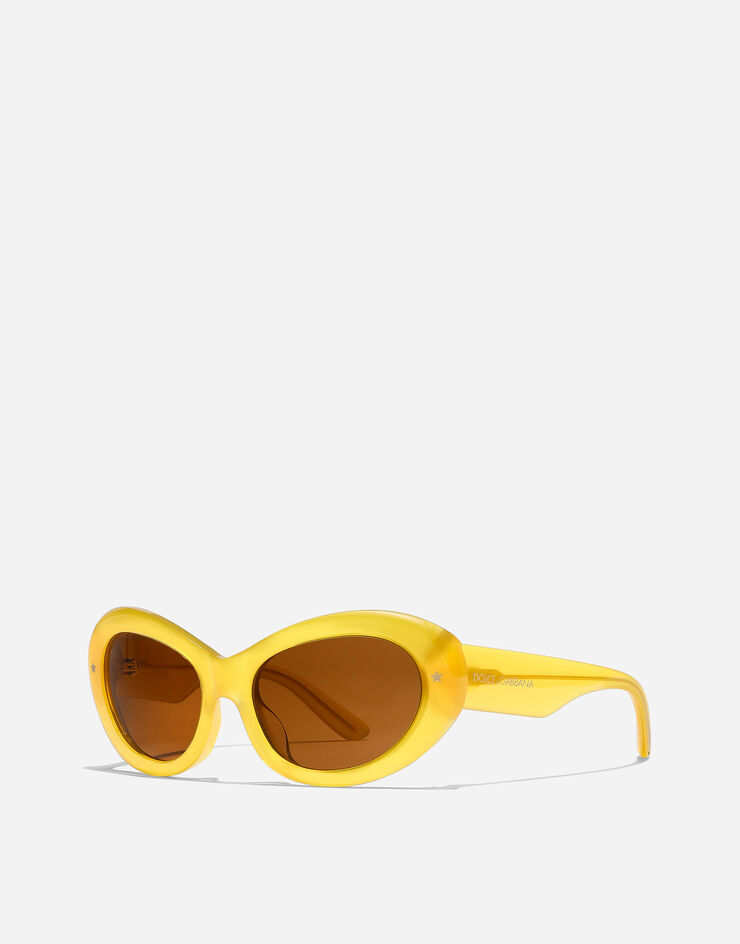 Dolce & Gabbana نظارة شمسية مايوليكا جيالا أصفر VG400PVP373