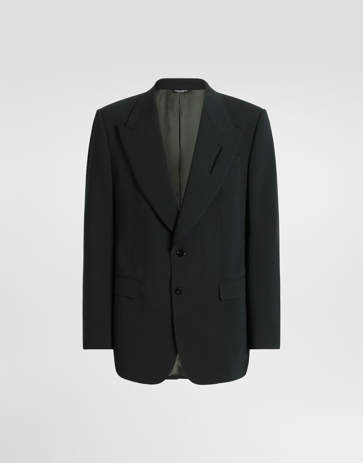 Dolce & Gabbana Single-breasted micro-rib jacket  G2WS1TFUBG3