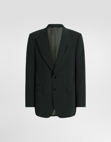 Dolce & Gabbana Single-breasted micro-rib jacket Dolce & Gabbana Single-breasted micro-rib jacket G2WS1TFUBG3