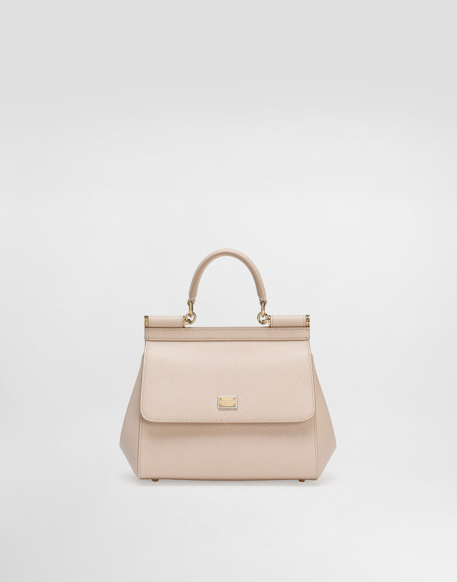 Small Sicily handbag in dauphine calfskin