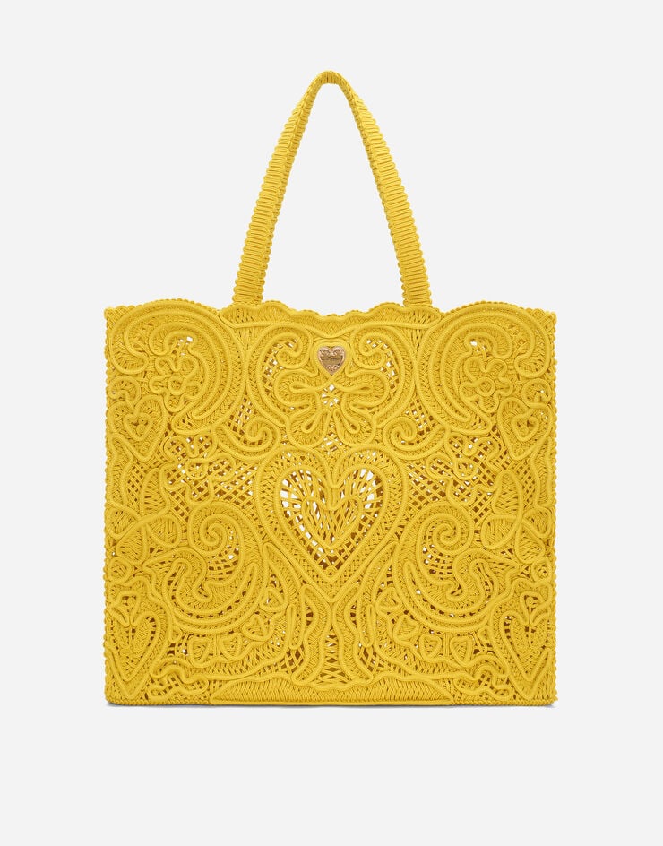 Dolce&Gabbana Bolso shopper Beatrice grande Jaune BB6957AW717