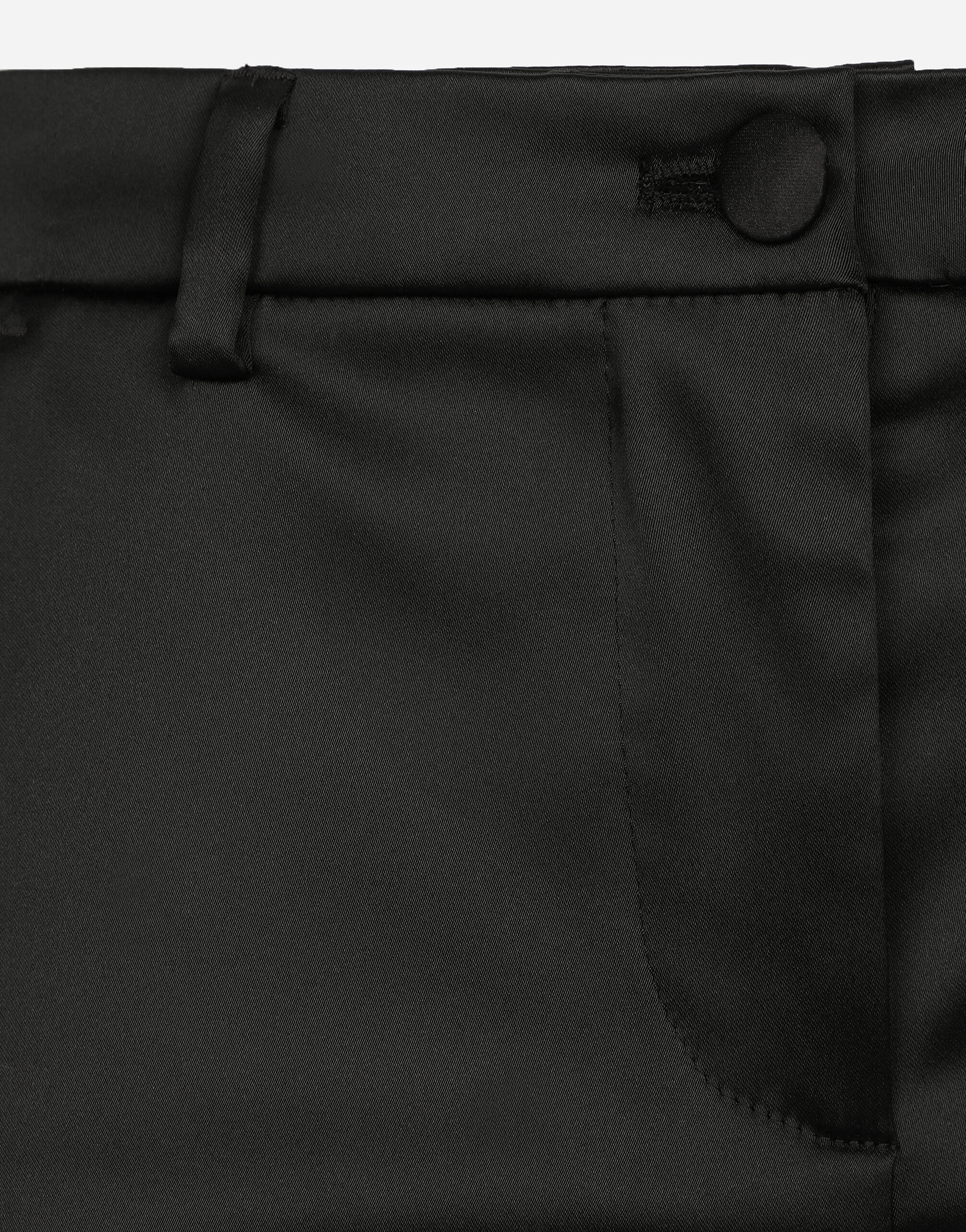 Satin shorts in Black for Women | Dolce&Gabbana® US