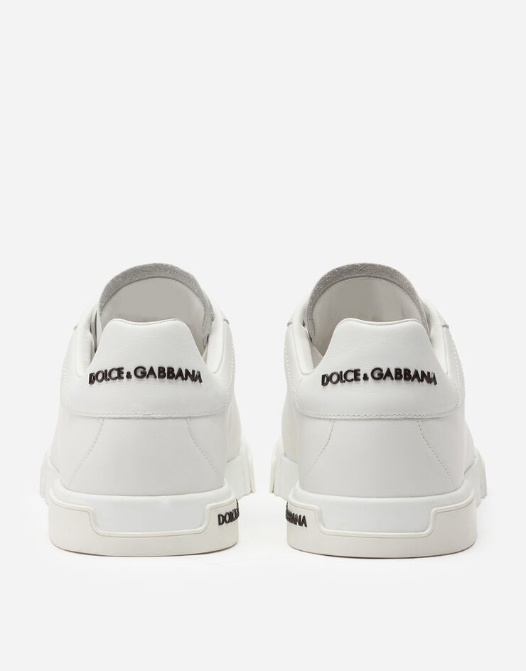 Dolce & Gabbana Zapatilla Portofino de napa de becerro Blanc CS2332AA335