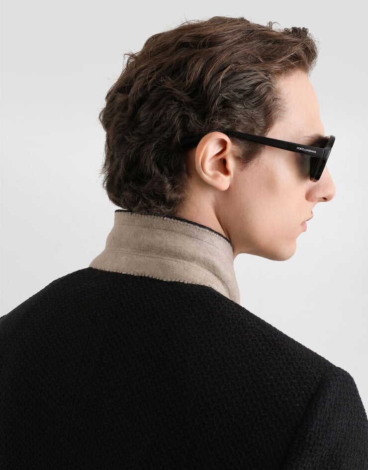 Dolce & Gabbana Double-breasted taormina jersey jacket Dolce & Gabbana Double-breasted taormina jersey jacket Black G2TK5THU7W7