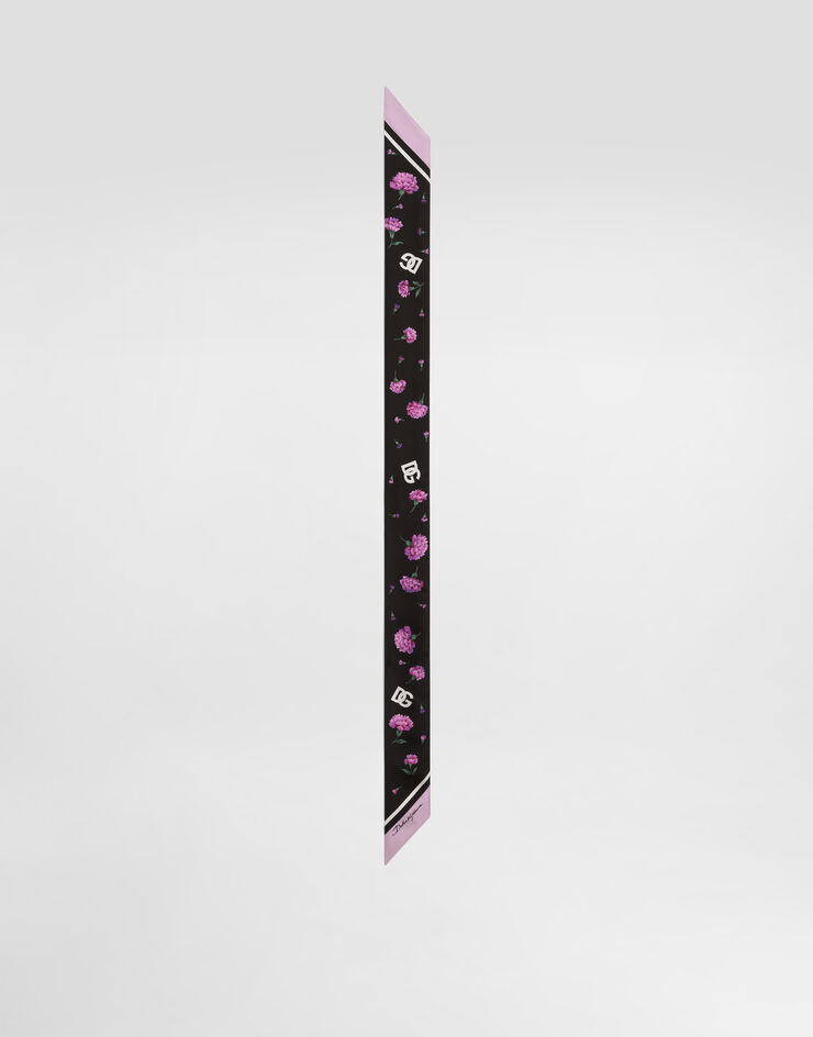 Dolce & Gabbana Carnations-print silk twill bandeau 6x100 Multicolor FS215AGDDLI