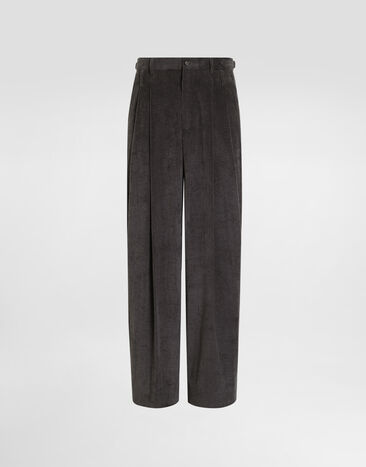 Dolce & Gabbana Velvet trousers Grey GP15WTFUWEQ