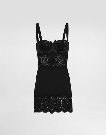 Dolce & Gabbana Silk dress Black F60A4TFUABF