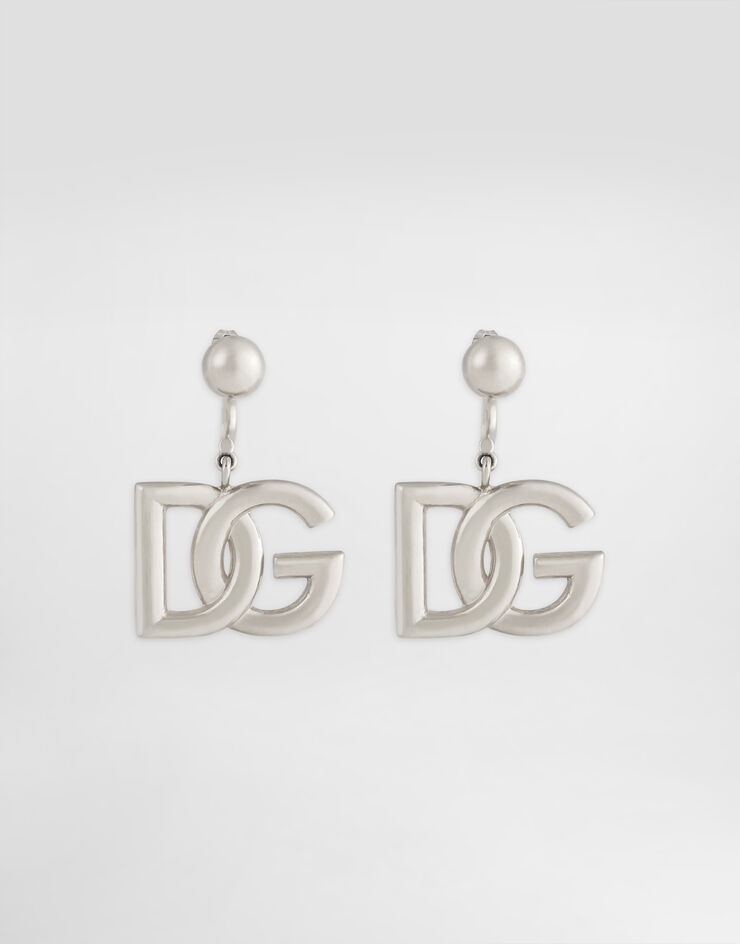 Dolce & Gabbana KIM DOLCE&GABBANA DG 로고 이어링 실버 WEN6P1W1111