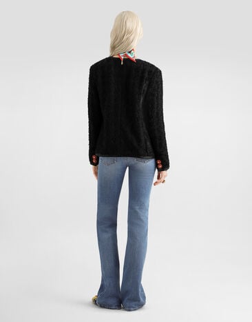 Dolce & Gabbana Pantalones de cinco bolsillos en denim Multicolor FTDK7DG8PR1