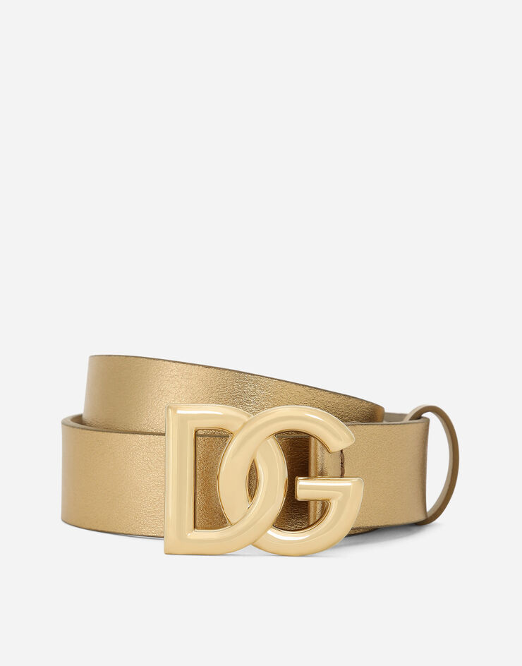 Dolce&Gabbana Cinturón con logotipo DG Dorado EE0061AY812