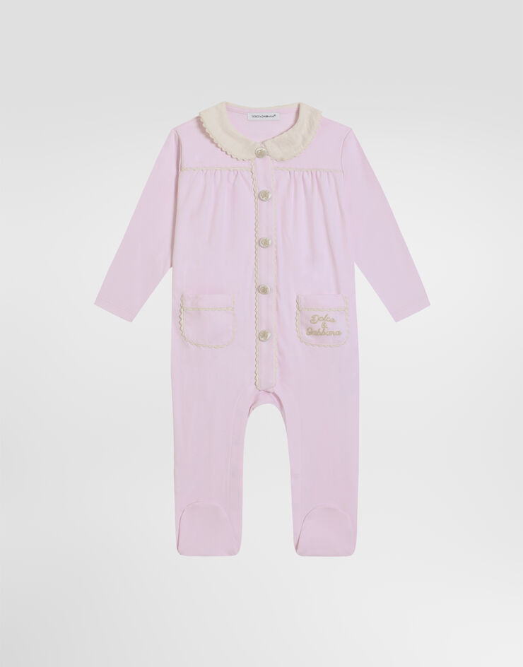 Dolce & Gabbana 3-piece gift set in interlock and linen Pink L2JO5AG7PTG