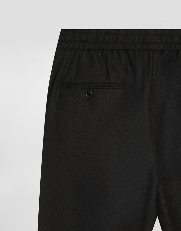 Dolce & Gabbana Garment-dyed wool joggers Black GP12QTFU25E