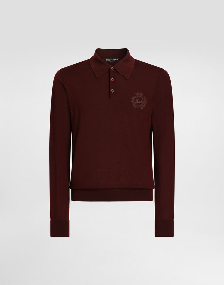 Dolce & Gabbana Knit polo shirt with embroidery  GXZ25ZJDVMS