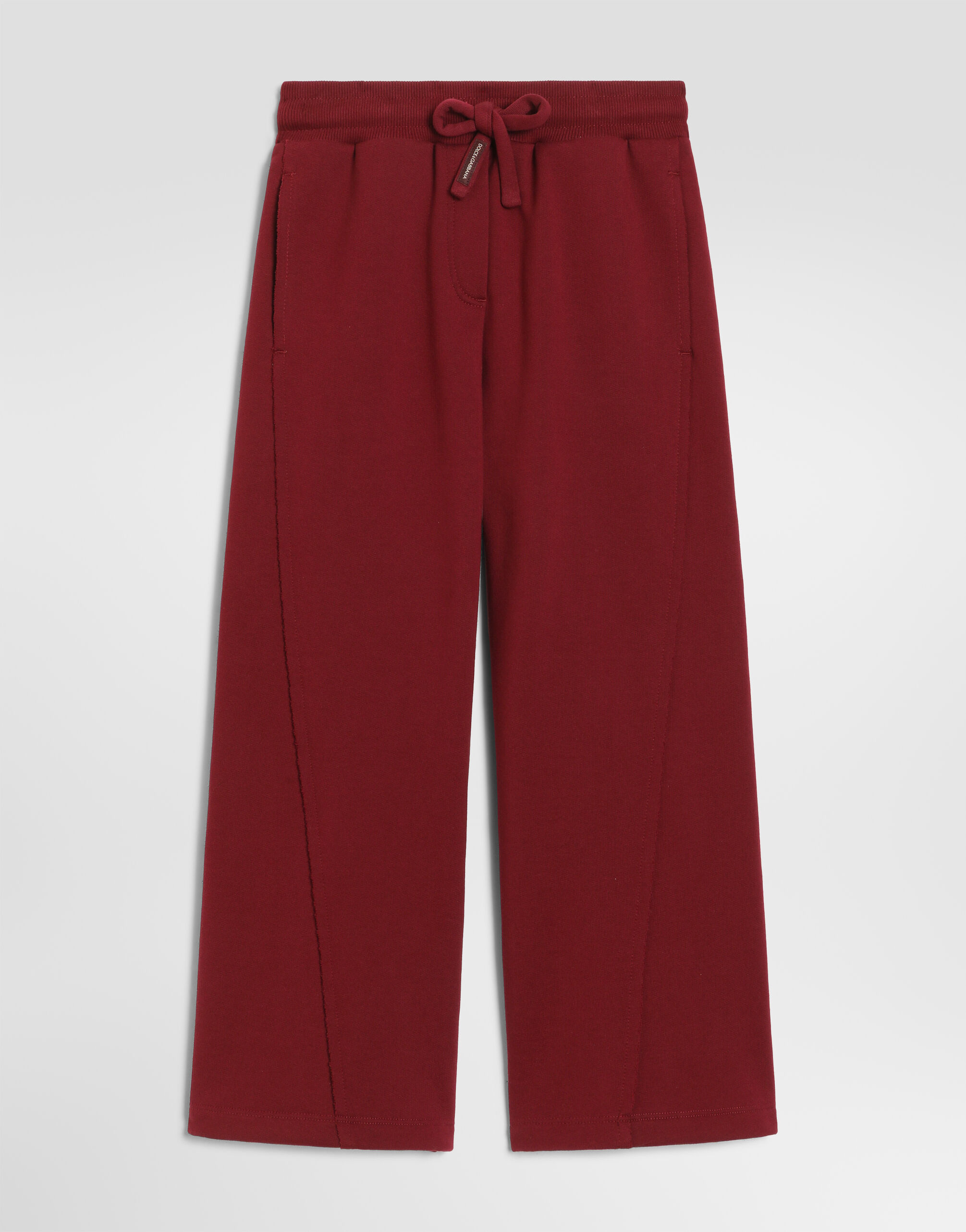 Fleece trousers in Red for Girls | Dolce&Gabbana®