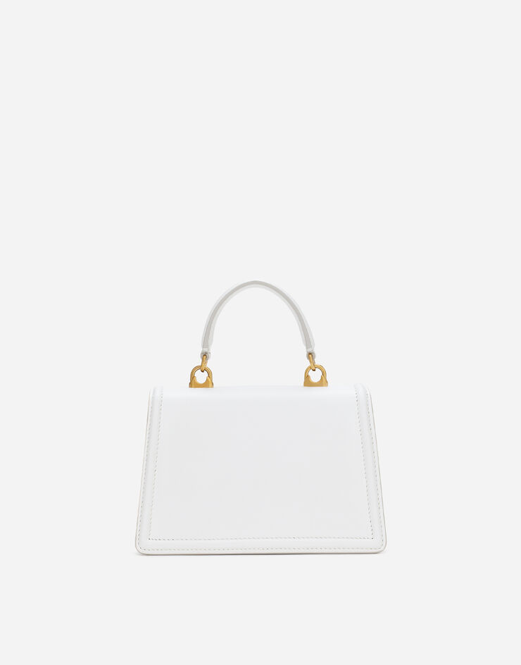 Dolce & Gabbana Borsa Devotion piccola in vitello liscio Bianco BB6711AV893