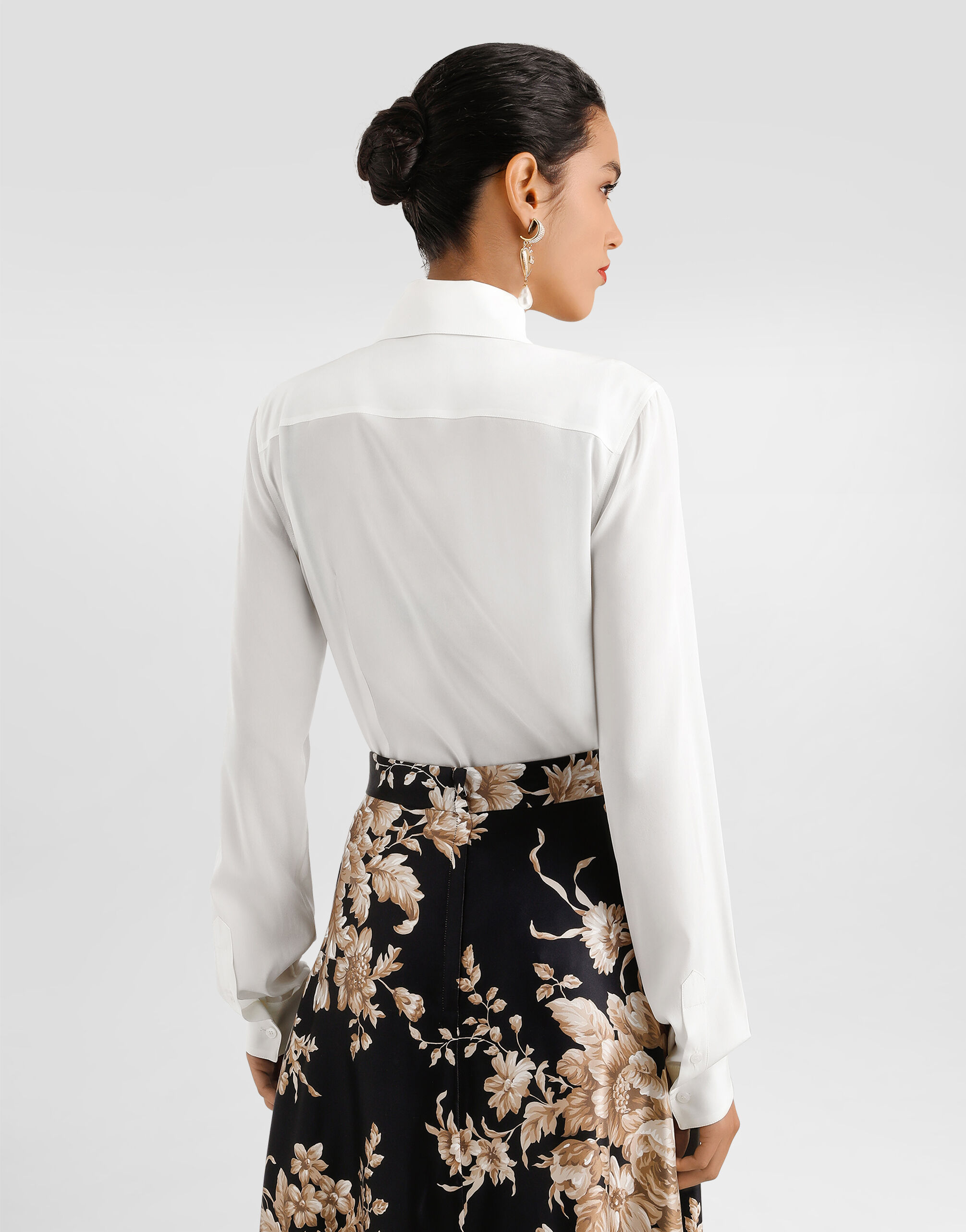 Stretch silk shirt - thumbnail 10