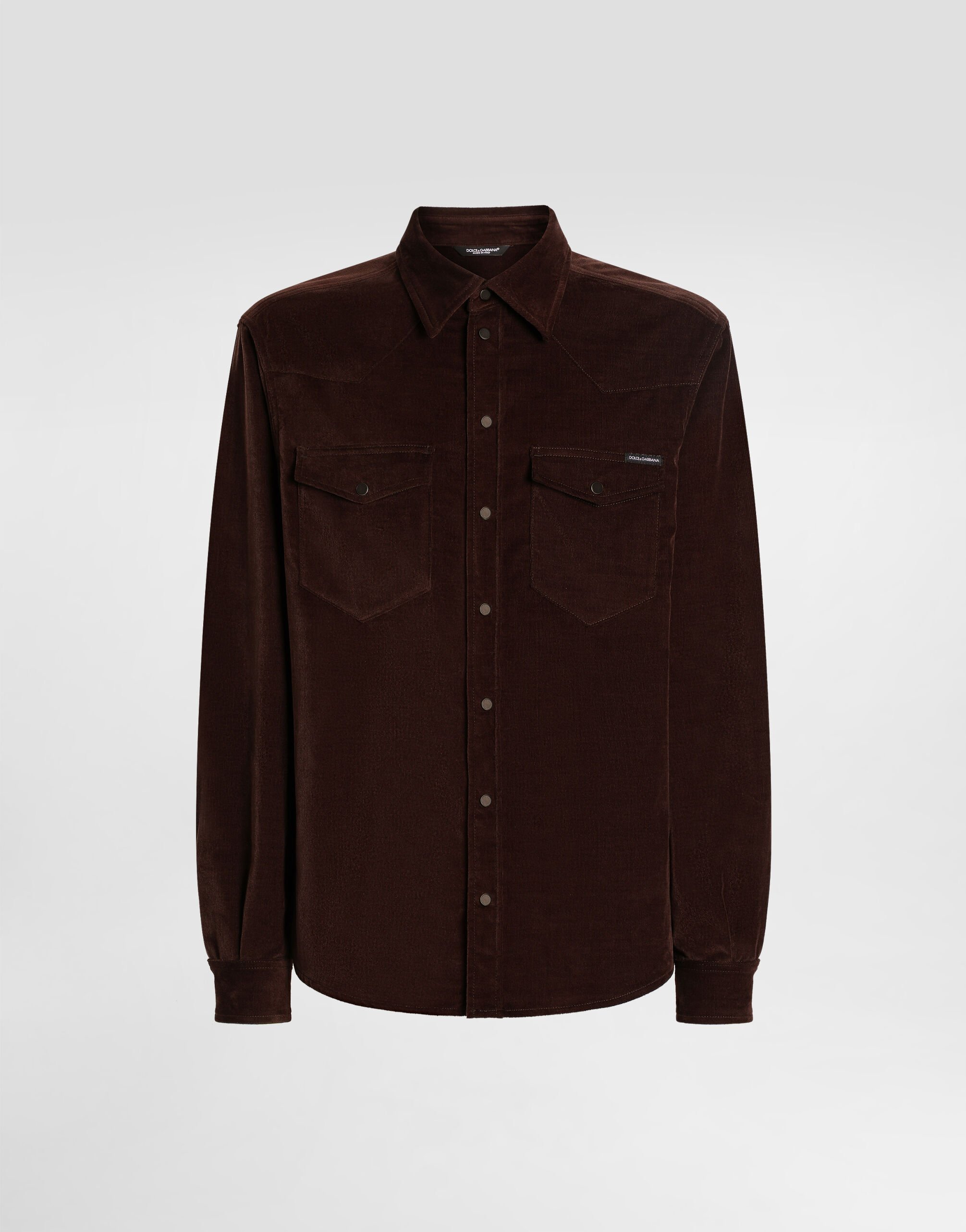 ☆DOLCE&GABBANA☆ コットンニットシャツ DOLCE&GABBANA バンダナ柄 コットン モノトーン 長袖 シャツ