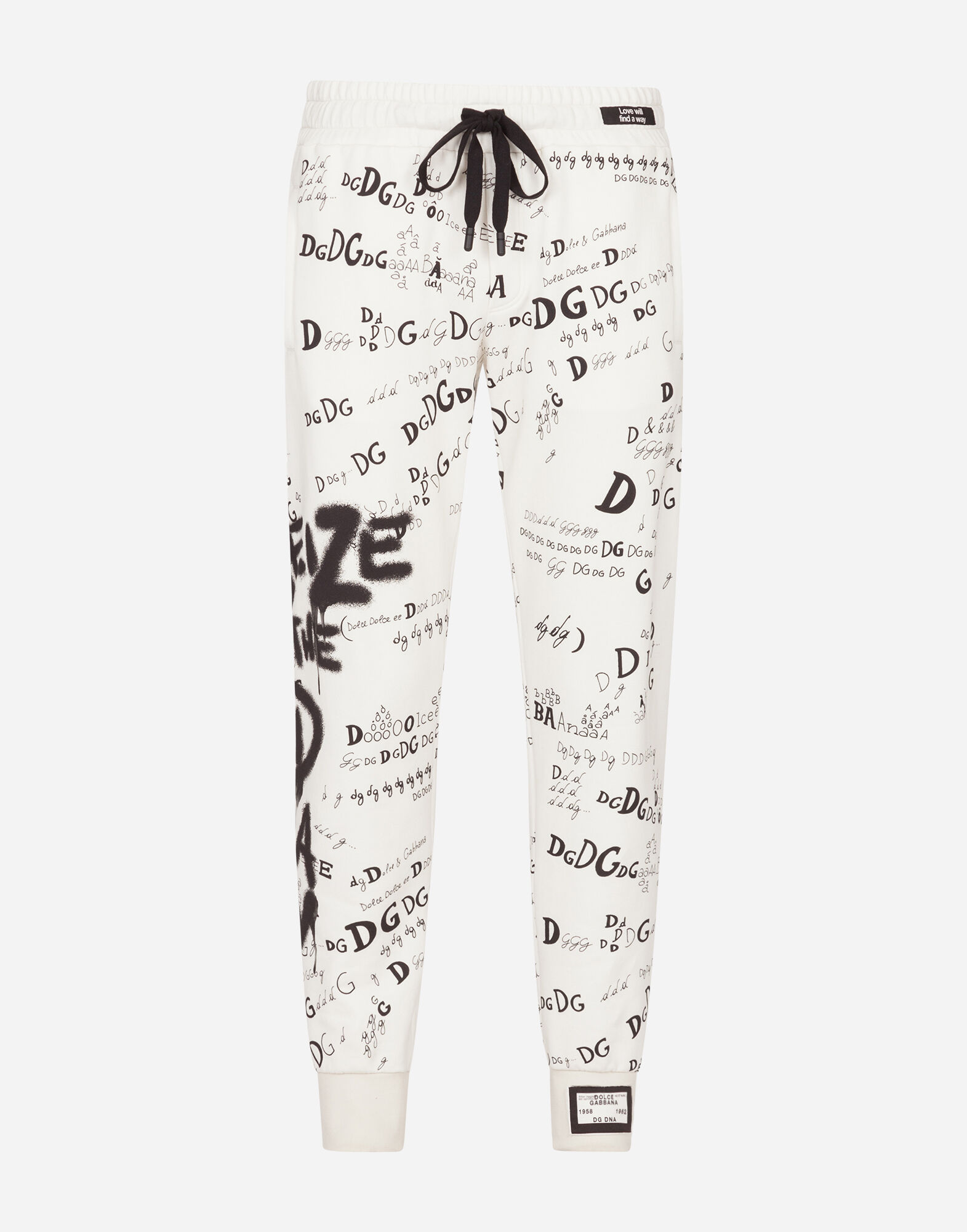 Dg logo tapered track pants 2025