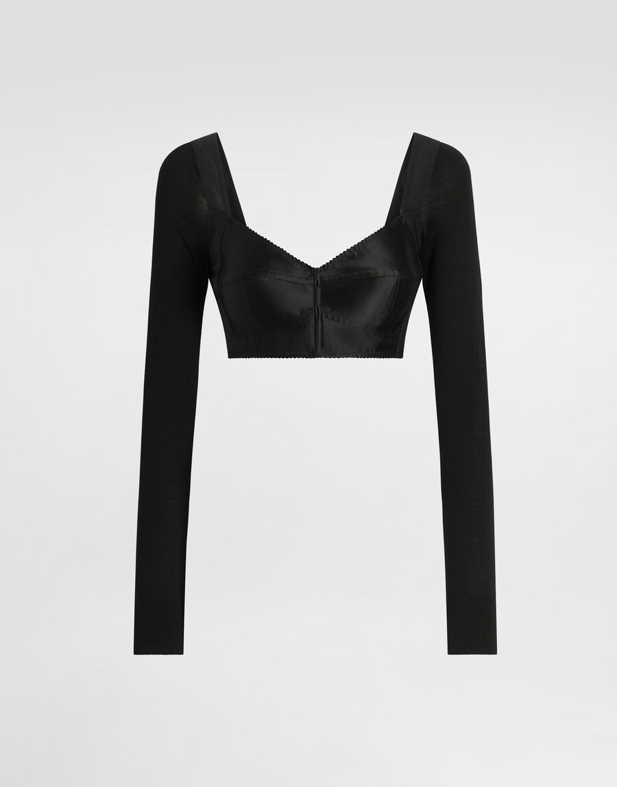 Satin bustier top