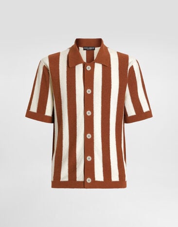 Dolce & Gabbana Striped knit shirt Multicolor GXVB6TJFMMZ