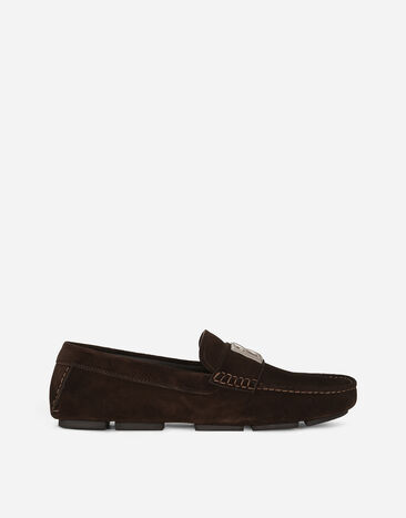 Dolce & Gabbana Suede driver shoes White A50687A9M51