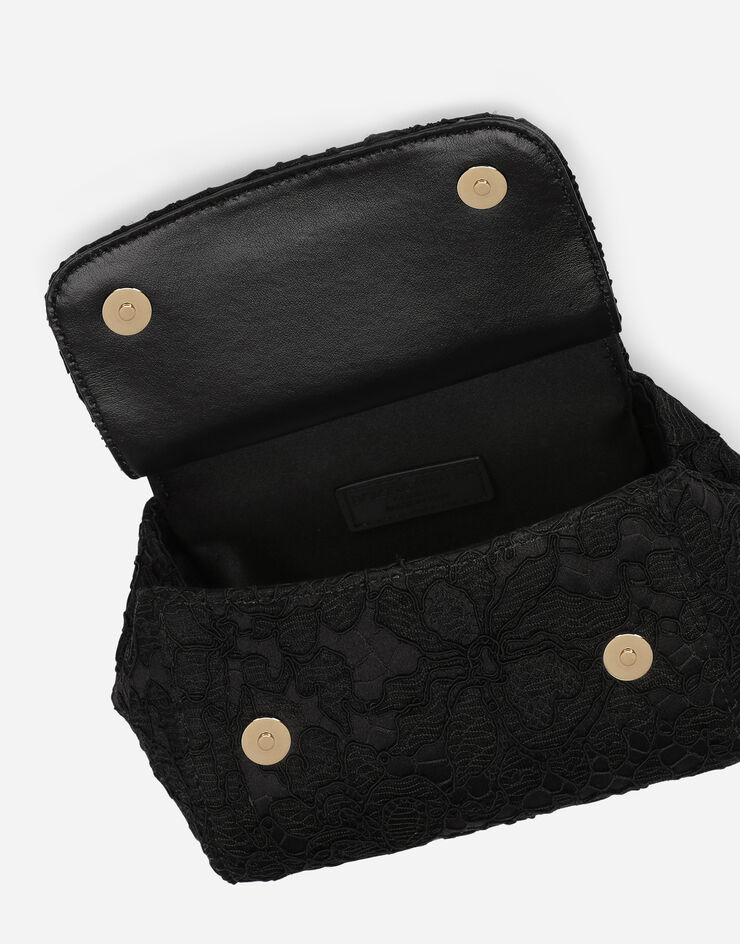 Dolce & Gabbana Cordonetto lace mini Sicily bag Black EB0003AJ632