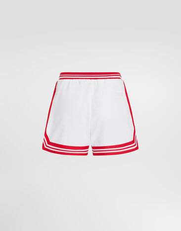 Dolce & Gabbana Bermuda shorts with patch White GP1N5ZG7PUB