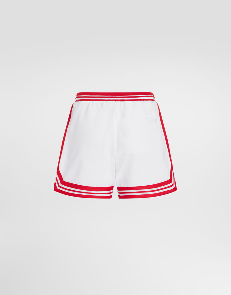 Dolce & Gabbana Bermuda shorts with patch Dolce & Gabbana Bermuda shorts with patch White GP1N5ZG7PUB