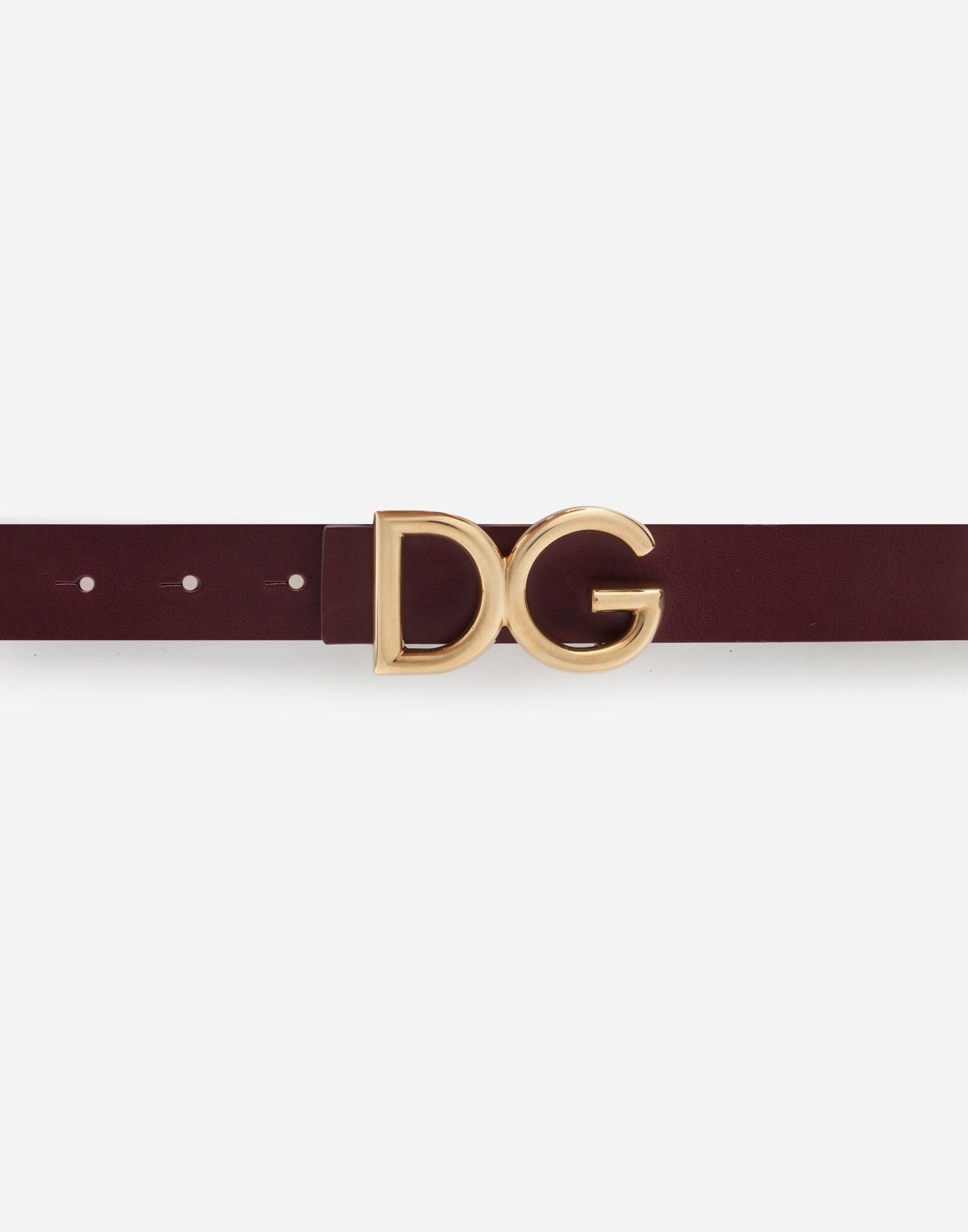 ボルドーのメンズ ベルト DAUPHINE レザー | Dolce&Gabbana®