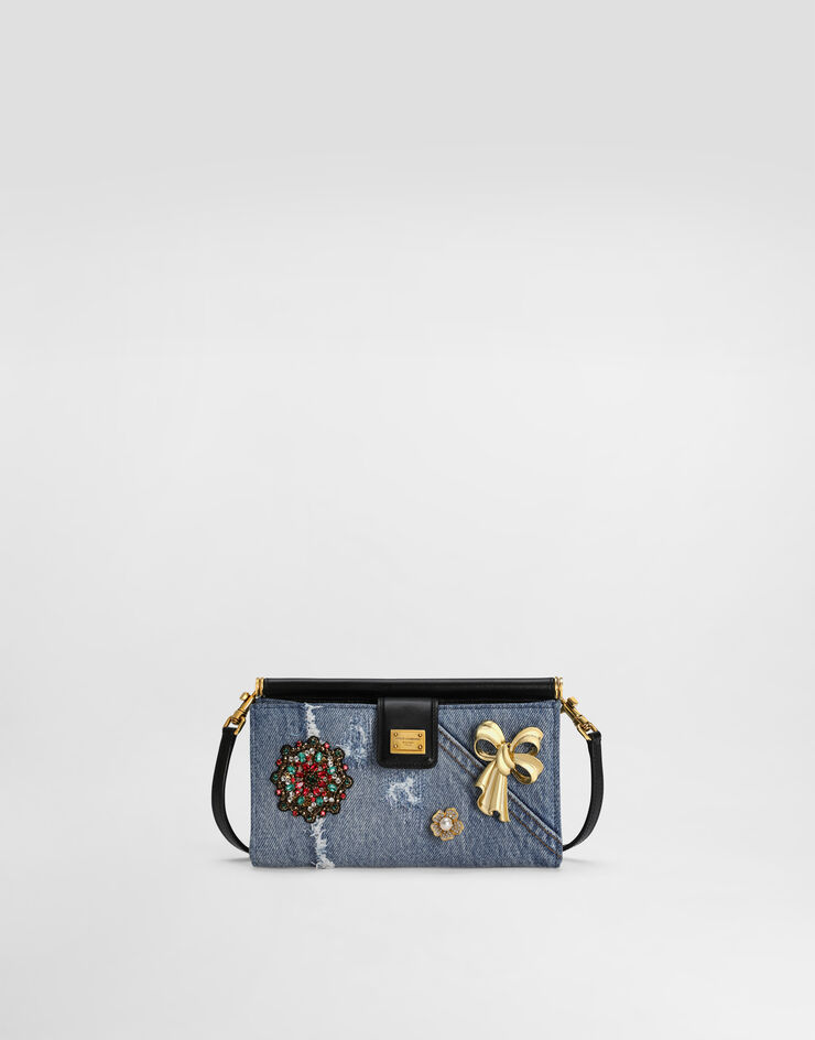 Dolce & Gabbana Sicily denim phone bag Multicolor BI3367AG682