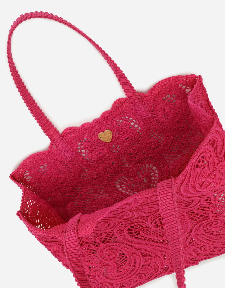 Dolce&Gabbana Large cordonetto lace shopper Fuchsia BB6957AW717