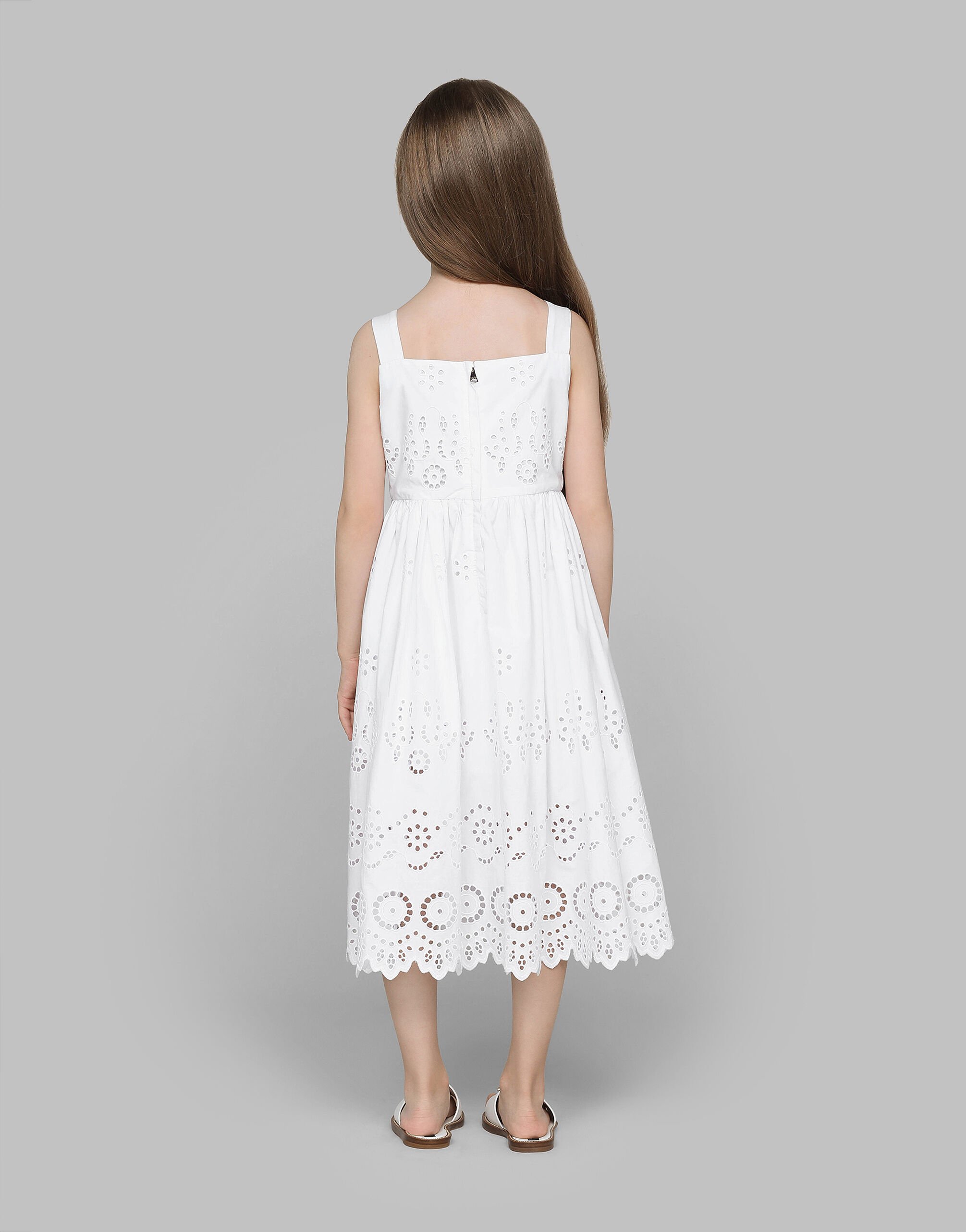 Ladies white broderie anglaise dress online