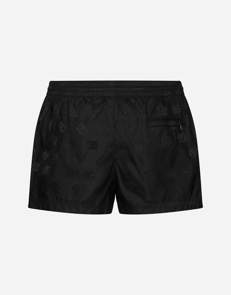Dolce & Gabbana Короткие пляжные боксеры с жаккардовым узором DG Monogram черный M4A06TONN57