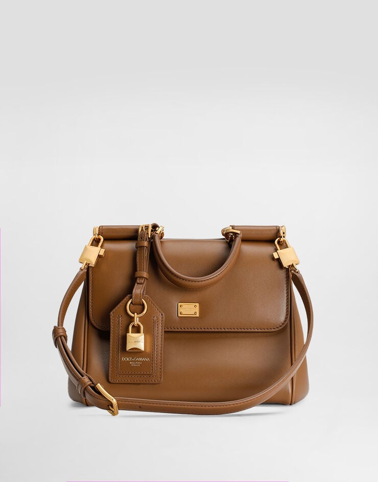 Dolce & Gabbana My Sicily plongé calfskin bag Brown BB7781B7321