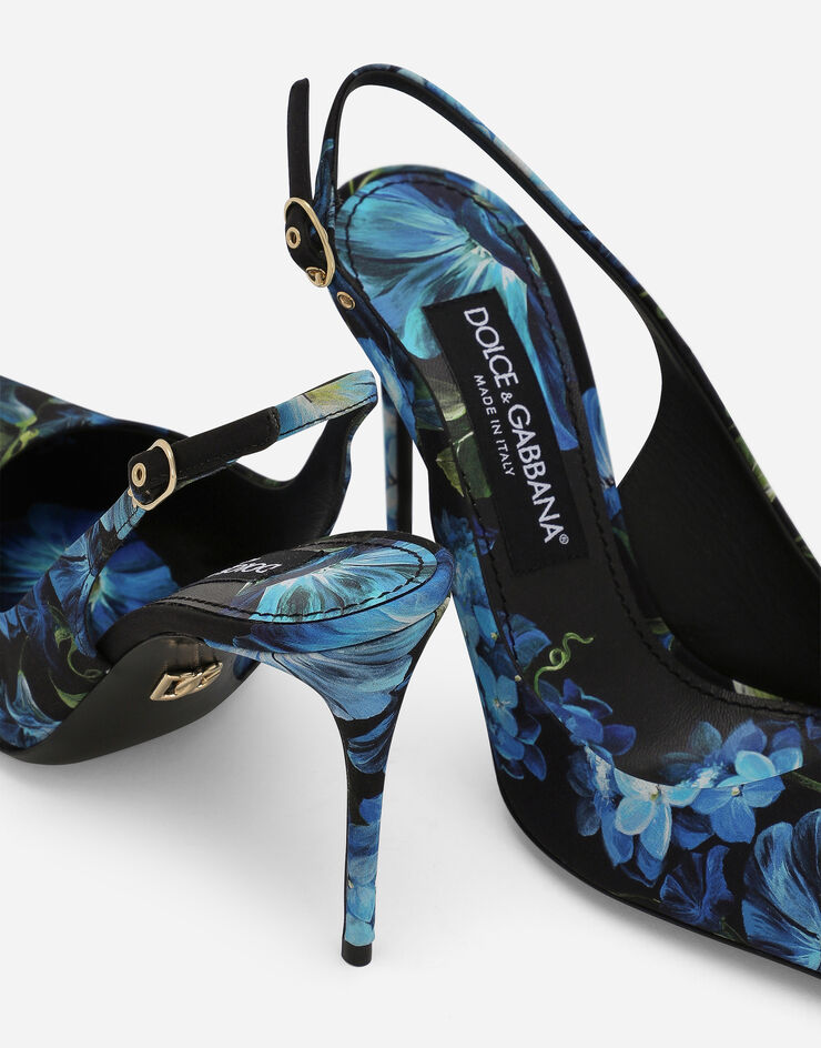 Dolce & Gabbana Multicolor Leather Heels Slingback Shoes main image 0
