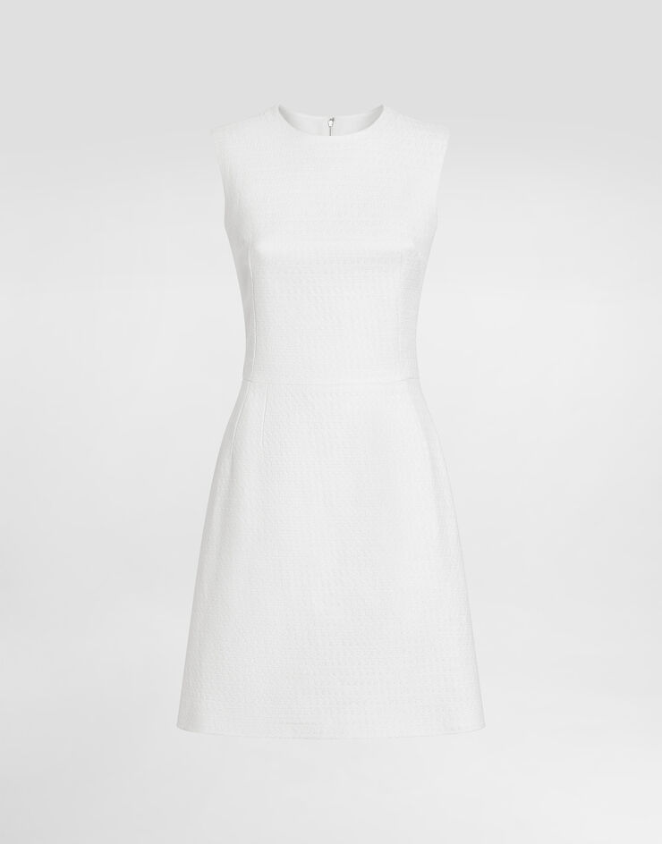 Dolce & Gabbana Vestido de esterilla elástica Dolce & Gabbana Vestido de esterilla elástica White F68A8TFU9AU