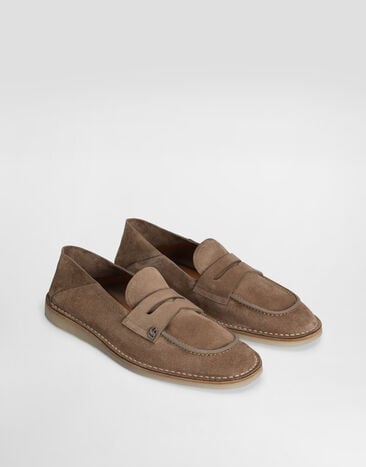Dolce & Gabbana Reversed calfskin slipper Brown A50739AS707