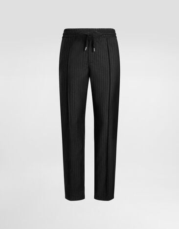 Dolce & Gabbana Tailored pinstripe jogging trousers Multicolor GP1M2TFR2ZX