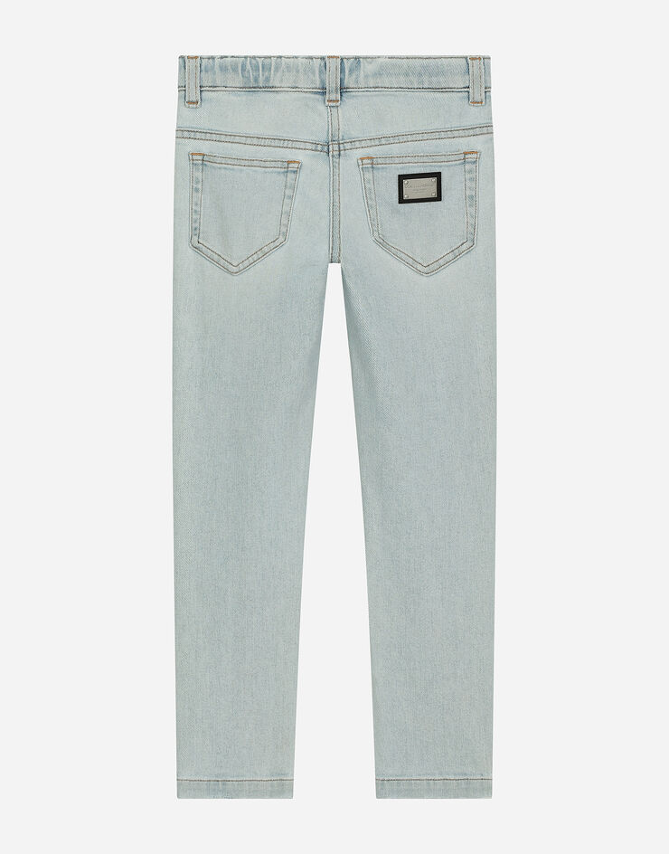 Dolce & Gabbana Jeans 5 tasche in denim trattato Blu L52F76LDC18