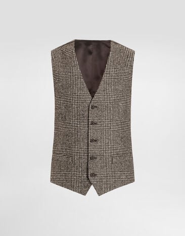 Dolce & Gabbana Weste im Glencheck-Muster  Multicolor G702UTFQMKD