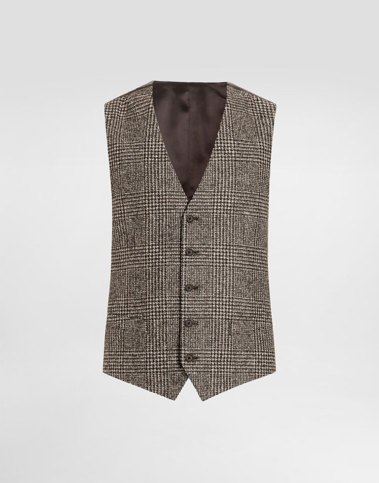 Dolce & Gabbana Weste im Glencheck-Muster  Multicolor G702UTFQMKD