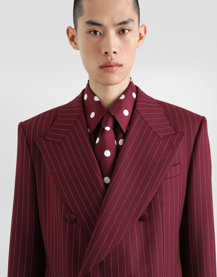 Dolce & Gabbana Double-breasted Martini suit in pinstriped wool Dolce & Gabbana Double-breasted Martini suit in pinstriped wool Multicolor GK064TFRBC0