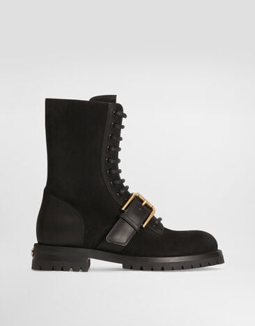 Dolce & Gabbana Stivaletto in suede Nero CT1127A3S76