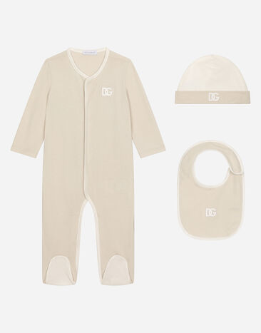 Dolce & Gabbana 3-piece gift set in jersey White L1JOAAG7N9U