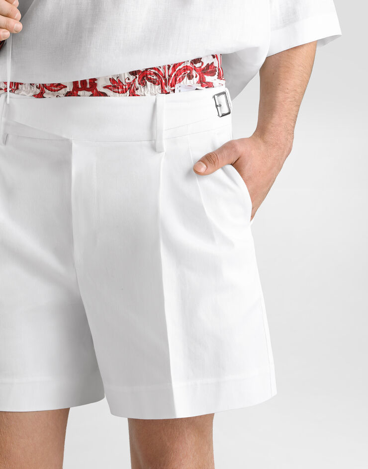 Dolce & Gabbana Cotton bermuda shorts White GP10WTFUFL3