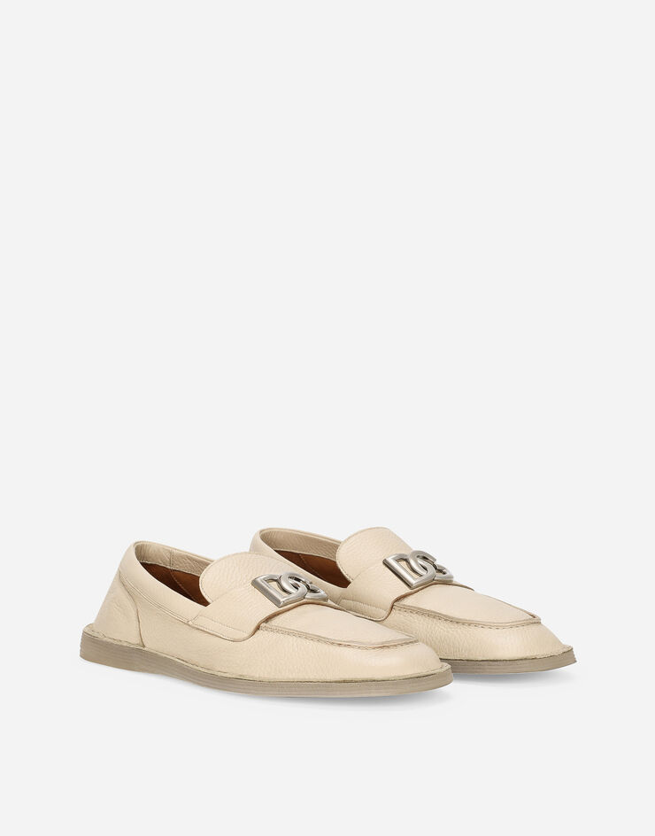 Dolce & Gabbana Mocasín en piel de ciervo Beige A50601A8034